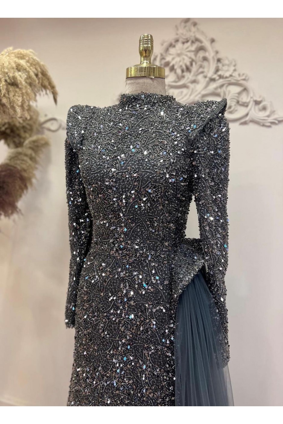 Işıl Abiye Antrasit